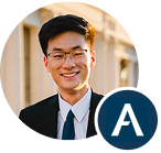 Aaron Bai with Affiniti company logo
